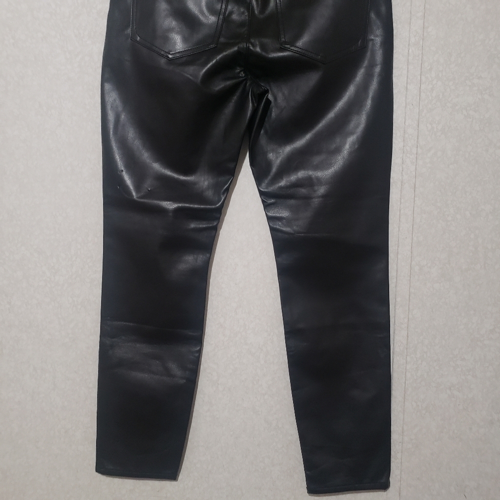 Express Black Leather Pants....size:10 R - Picture 6 of 14